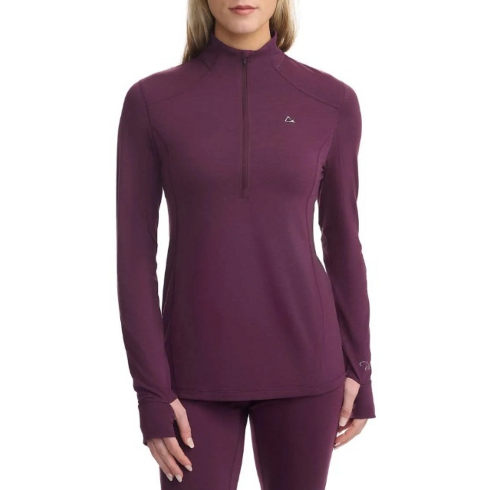 Paradox Quarter Zip Wool Blend Long‎ Sleeve Top Sz L Outdoor Base Layer Active